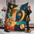 Painting depicting the solar system in the style blanket