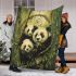 Pandas and bamboo trees and dream catcher blanket