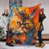 Persian cat in abstract artworks blanket