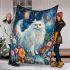 Persian cat in celestial gardens blanket