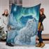 Persian cat in nordic winter wonderlands blanket
