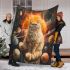 Persian cat in solar system explorations blanket