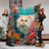 Persian cat in underwater coral reefs blanket