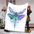 Stunning dragonfly beautiful blanket