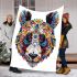 Vibrant and colorful illustration of an animal blanket