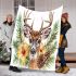 Whitetailed buck with elegant antlers blanket