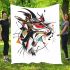 Abstract animal combining organic shapes blanket