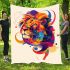 Abstract vector design of animal shapes blanket