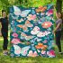 Beautiful butterflies and flowers pattern blanket