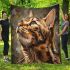Bengal cat patterns and textures blanket