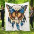 Butterfly and dream catchers area rug blanket