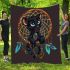 Cartoon panther and dream catcher kid drawing area rug blanket