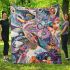 Complex and elaborately detailed abstract painting blanket