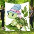 Cute baby turtle cartoon blanket