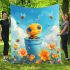 Cute cartoon baby bee blanket