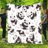 Cute cartoon panda pattern blanket