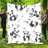 Cute cartoon panda pattern blanket