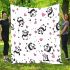 Cute cartoon panda pattern blanket