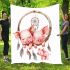 Cute pigs with dream catcher area rug blanket