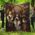 Dogs and cats smile with dream catcher area rug blanket