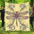 Dragonfly in the style of fantasy blanket