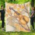 Dragonfly wings with violins and music notes in autumn blanket