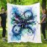 Dragonfly with swirling lines and swirls blanket