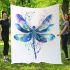 Dragonfly with swirls and patterns blanket