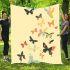Featuring various butterflies in flight blanket