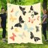 Featuring various butterflies in flight blanket