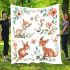 Floral style with a cute deer blanket