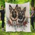 German shepherd dogs and dream catcher blanket