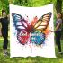 God family love a colorful butterfly blanket