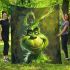 Grinchy cartoon smile show toothless 3d blanket