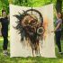 Horror scarry monster with dream catcher area rug blanket