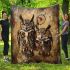 Owls with dream catcher area rug blanket
