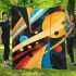 Painting depicting the solar system in the style blanket
