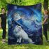 Persian cat in celestial observatories blanket