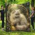 Persian cat in magical fairy ring clearings blanket