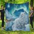 Persian cat in nordic winter wonderlands blanket