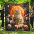 Persian cat in solar system explorations blanket