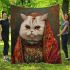 Persian cat in traditional attire blanket
