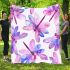 Pink and purple dragonflies blanket