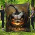 Pumkin gray grinchy smile show he big 3d blanket