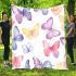 Seamless pattern of colorful butterflies blanket