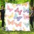 Seamless pattern of colorful butterflies blanket