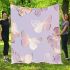 Seamless pattern with rose gold foil butterflies blanket
