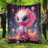 Smiling fantasy creature blanket