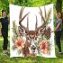 Whitetailed buck with elegant antlers blanket