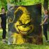 Yellow grinchy smile show he big only 3d blanket